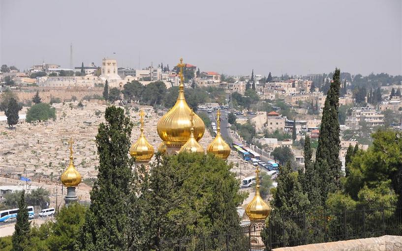 בצלי זהב. הכנסייה הרוסית (צילום: רונית סבירסקי)