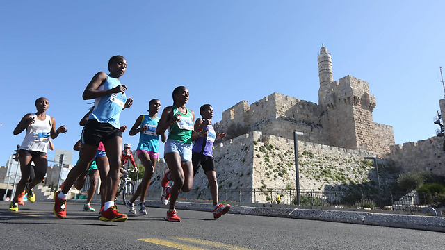 Running in the shadow of history (Photo: Gil Yohanan)