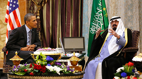המלך הסעודי ונשיא ארה"ב  (צילום: רויטרס) (צילום: רויטרס)