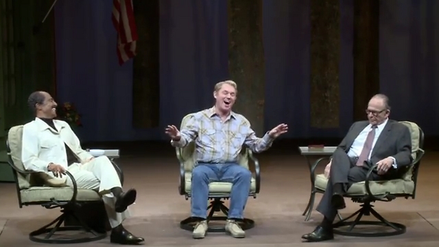 Cast of 'Camp David' on-stage