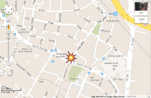 אזור הפיצוץ (צילום: Google Maps) (צילום: Google Maps)