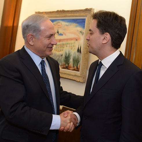 Labour leader Ed Miliband meets Benjamin Netanyahu during a visit to Israel in April (Photo: GPO) (Photo: GPO)