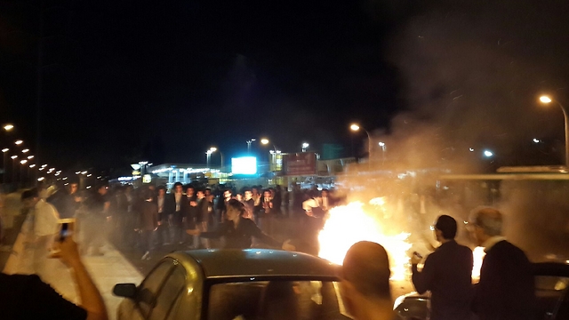 ההפגנה בכביש גהה (צילום: נדב ינאי) (צילום: נדב ינאי)