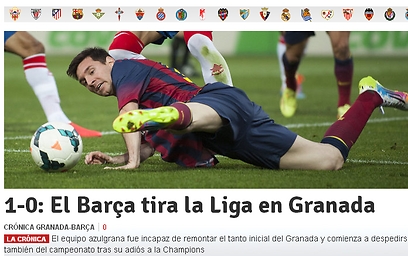 "ברצלונה זרקה את הליגה" (צילום מסך: אל מונדו דפורטיבו) (צילום מסך: אל מונדו דפורטיבו)
