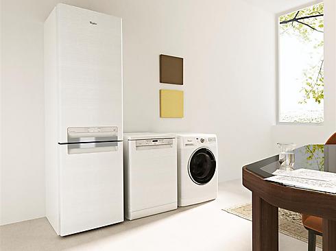 המקרר מעביר מים למדיח ומכונת הכביסה מתאימה את התכנית לבגדים ()