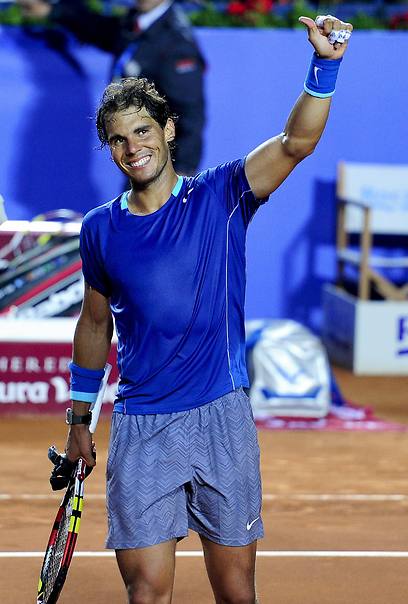 נאדאל מרוצה מהניצחון (צילום: AFP) (צילום: AFP)