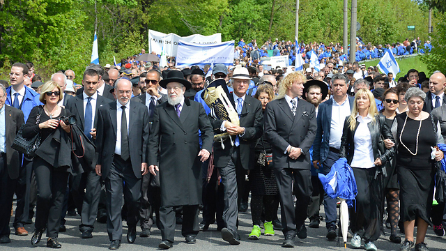 The March of the Living in 2014 (Photo: Moshe Milner, GPO)
