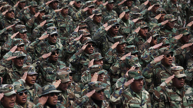 ההפגנות הצבאיות בבוליביה (צילום: AFP) (צילום: AFP)