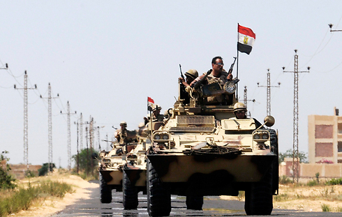 Egyptian security forces in El Arish, North Sinai. ISIS is fighting against Egypt in North Sinai (Photo: Reuters)