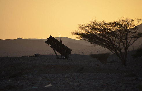 Iron Dome battery deployed in Eilat (Photo: Meir Ochion)