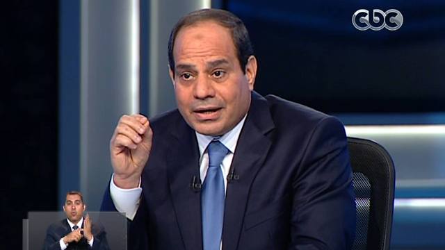 Al-Sisi in his interview with CBC. (Photo: AP) (Photo: AP)