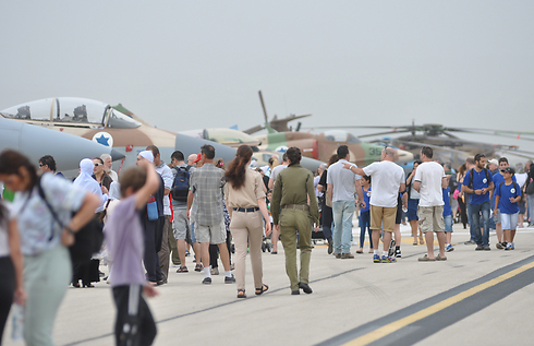 IAF aircraft exhibit at the Ramat David Air Base (Photo: George Ginsburg)