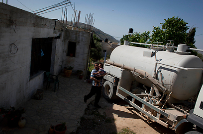 Palestinian sewage truck (Photo: AP)