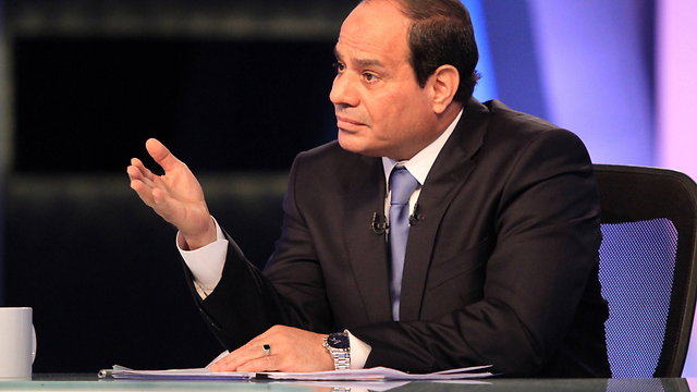 המנצח הגדול. א-סיסי (צילום: AFP)