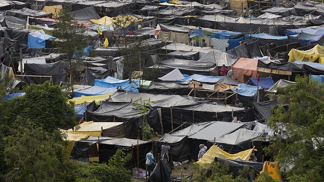 עיר האוהלים בסאו פאולו (צילום: AP) (צילום: AP)