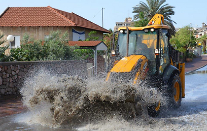 Flooded streets in Eilat (Photo: Meir Ohayon) (Photo: Meir Ohayon)