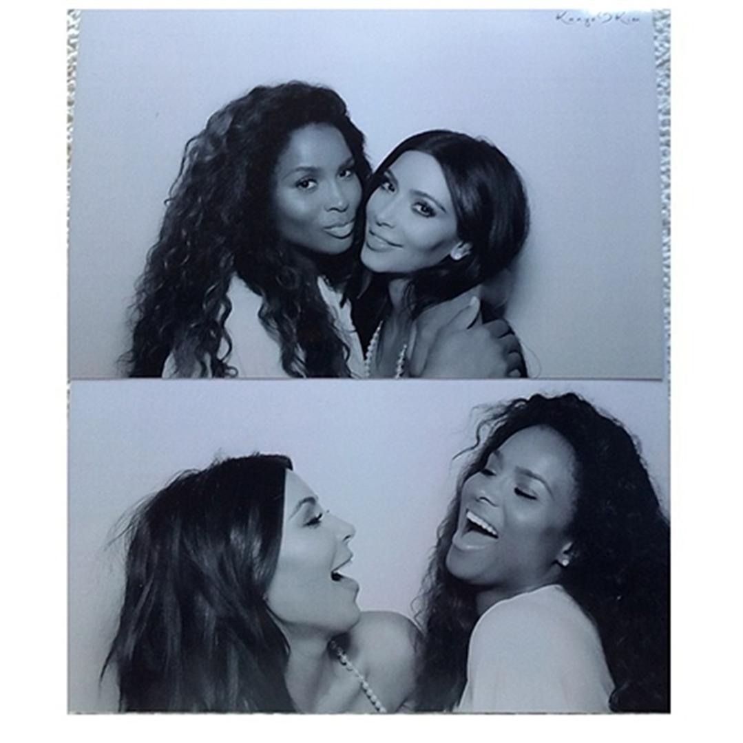 קים וסיארה. רק שלא תלדי בחתונה (צילום: אינסטגרם)