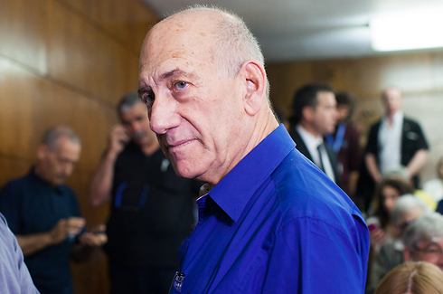 Former Prime Minister Ehud Olmert before his sentencing in court. (Photo: Yotam Ronen) (Photo: Yotam Ronen)