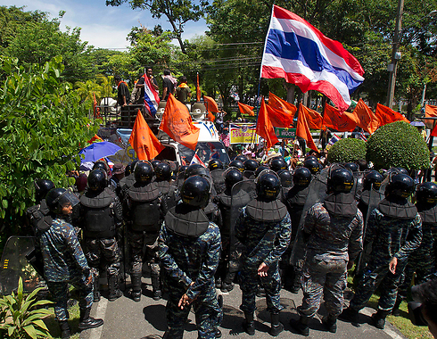 הפגנות ומהומות בתאילנד (צילום: AP) (צילום: AP)