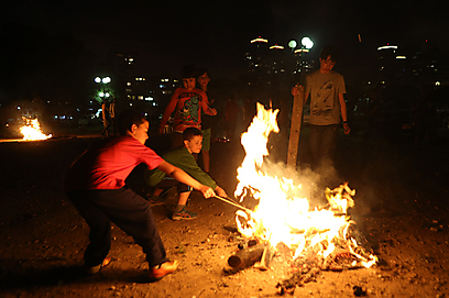 חוגגים בתל אביב (צילום: ירון ברנר) (צילום: ירון ברנר)