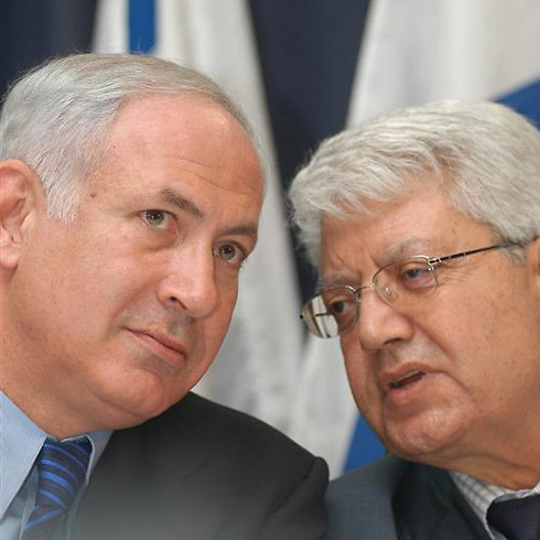 David Levy and PM Netanyahu (Photo: Yaron Brener)