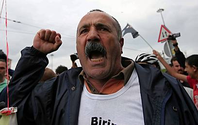 Protesters at Taksim Square (Photo: AP)