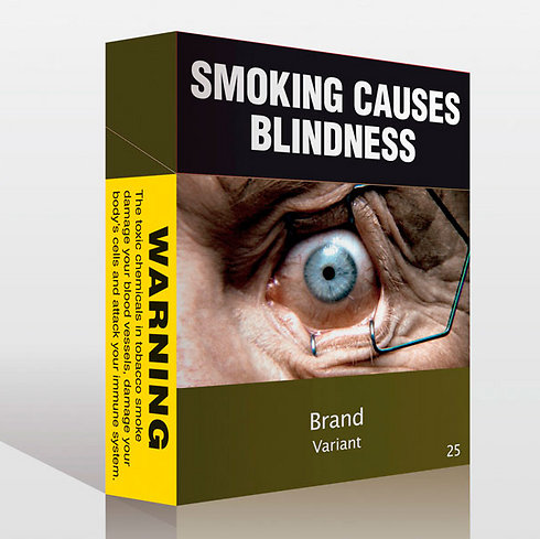 עישון גורם לעיוורון. קופסת סיגריות אוסטרלית (צילום: רויטרס) (צילום: רויטרס)