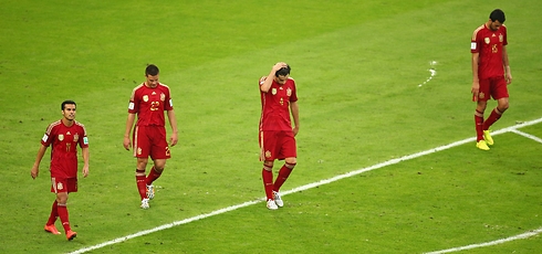 שחקני נבחרת ספרד. מזייפים מאז קייב (צילום: Getty Images  ) (צילום: Getty Images  )
