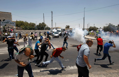 Clashes in Shuafat (Photo: Reuters)