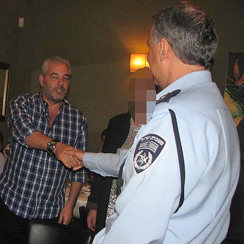 Ronel Fisher with Police Commission Yohanan Danino