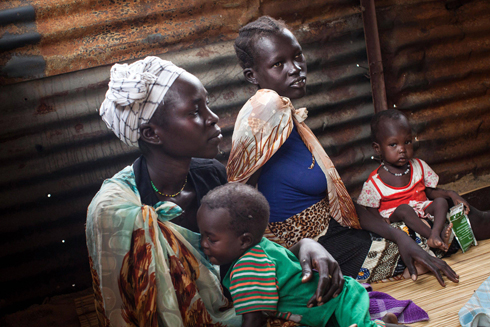 ילדים הסובלים מתת-תזונה בדרום סודן (צילום: AFP) (צילום: AFP)