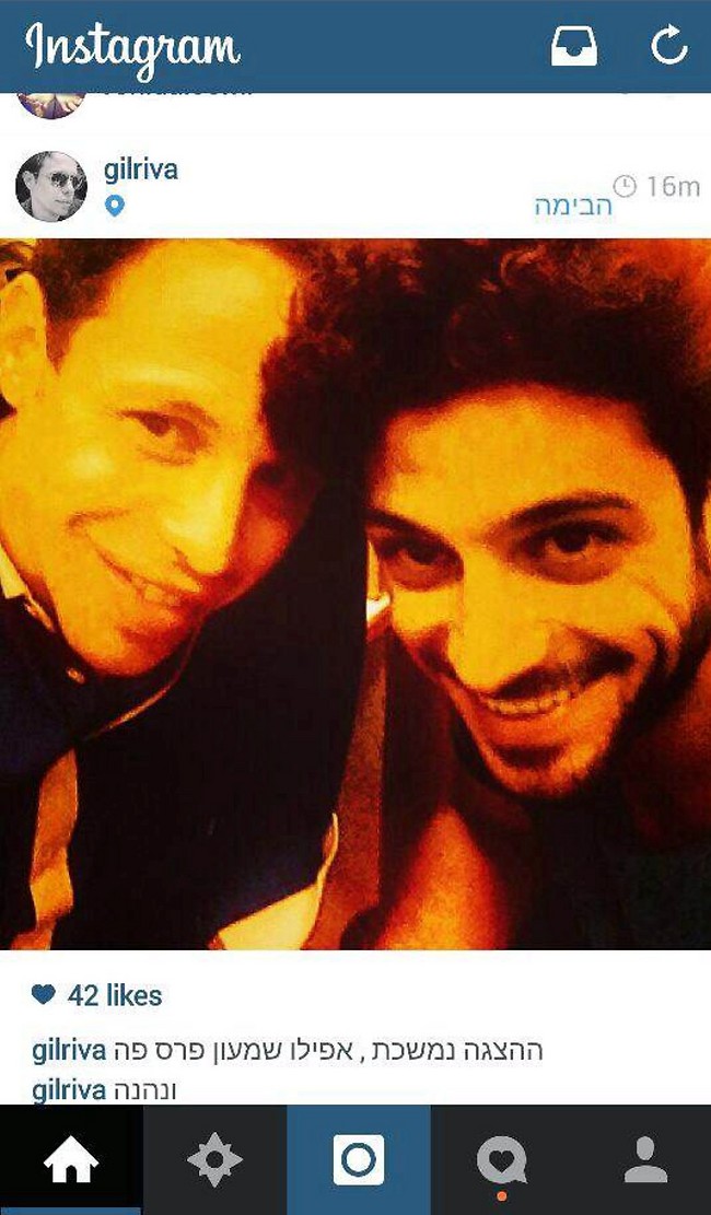 מאחורי הקלעים. אביב אלוש וגיל ריבה