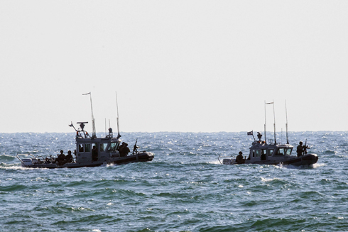פעילות חיל הים מול חופי עזה (צילום: AFP) (צילום: AFP)