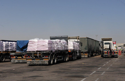 Good delivered into Gaza during Operation Protective Edge (Photo: Herzl Yosef)