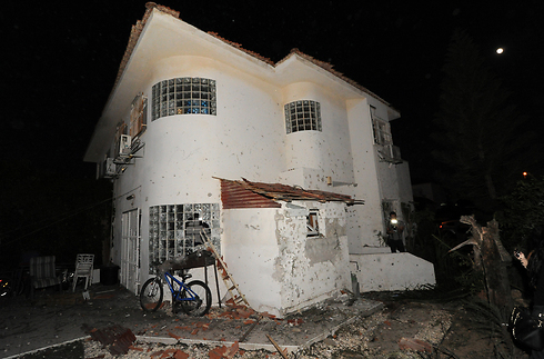 הבית שנפגע הערב בבאר שבע           (צילום: חיים הורנשטיין "ידיעות אחרונות") (צילום: חיים הורנשטיין 