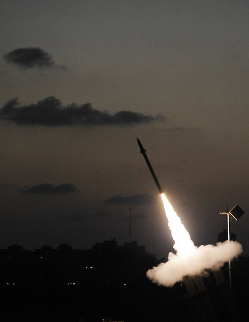 Iron Dome intercept rocket in Ashdod