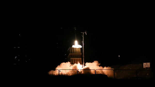 Iron Dome launches interceptor missile (Photo: Yaron Brenner)