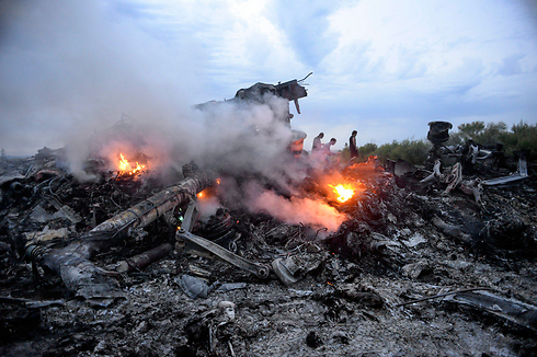 Debris from crash (Photo: EPA)