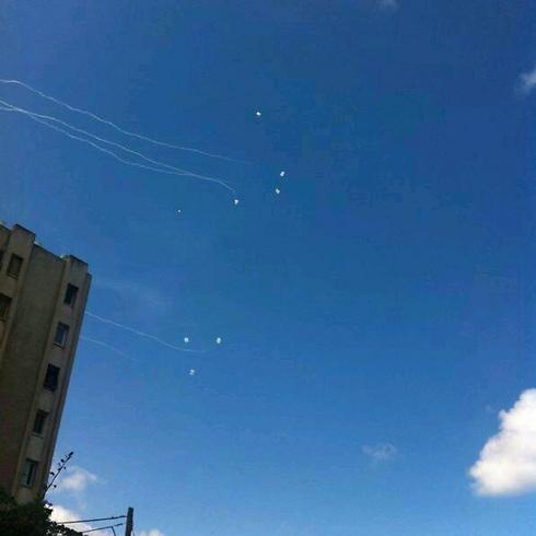 Seven rocket barrage intercepted over Ashdod