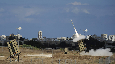 Iron Dome launches for interception near Ashdod. (Photo: AFP) (Photo: AFP)
