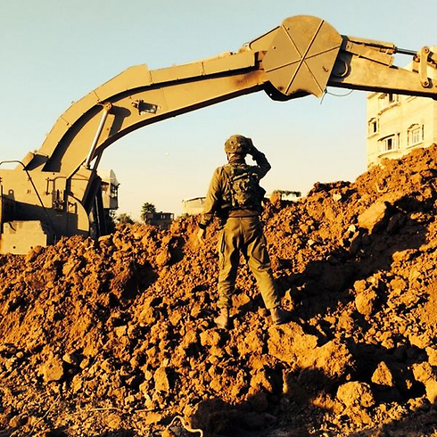 IDF Nahal Brigade troops expose and destroy tunnels during the Operation (Photo: IDF Spokesperson's Office)