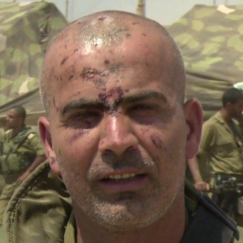 Golani Brigade commander Colonel Ghassan Alian back on the field following his injury (Photo: IDF Spokesman) (Photo: IDF Spokesman)