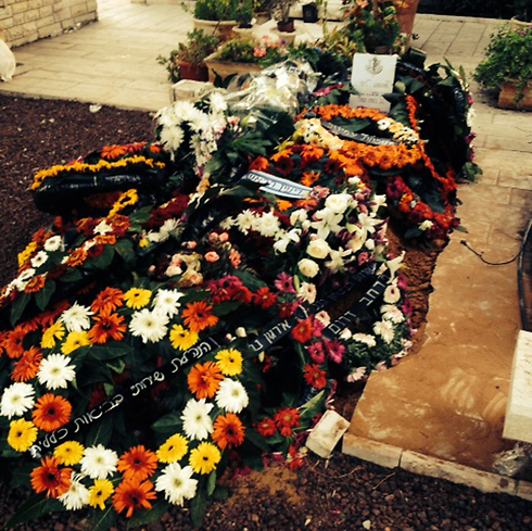 קברו של אוהד שמש ז"ל (צילום: ידיעות רחובות) (צילום: ידיעות רחובות)