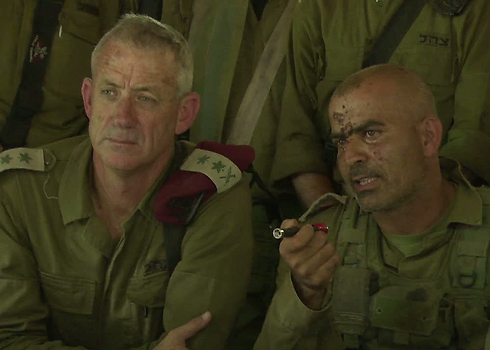 IDF Chief of Staff Lieut. Gen. Gantz and Col. Ghassan Alian (Photo: IDF Spokesperson's Unit)
