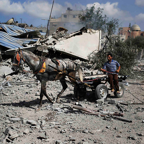 Taking stock of the devastation in Gaza during Saturday's humanitarian ceasefire. (Photo: Reuters) (Photo: Reuters)