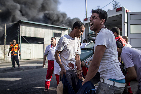 פצועים בשוק של סג'עייה (צילום: AFP) (צילום: AFP)