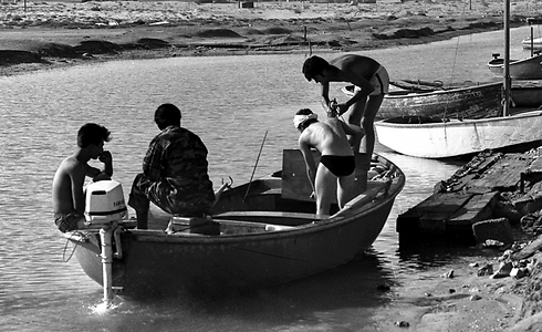 "עיר נמל חשובה". ישראלים על סירה בעזה, ארכיון (צילום: gettyimages)