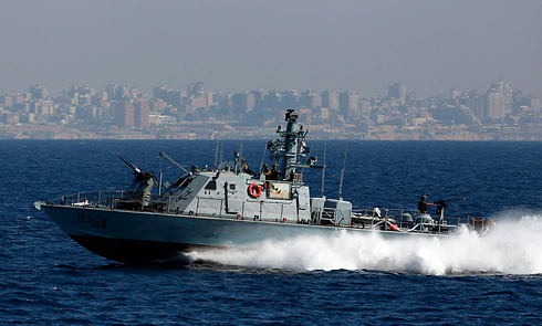 Israeli boat off the Gaza shore (Photo: Reuters)