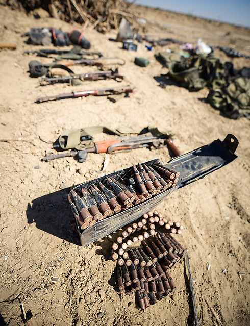 Weapons cache discovered in a tunnel in Gaza (Photo: IDF Spokespersons Unit)
