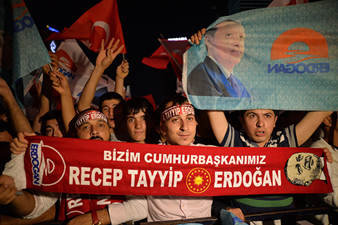 Erdogan supporters celebrate (Photo: MCT)